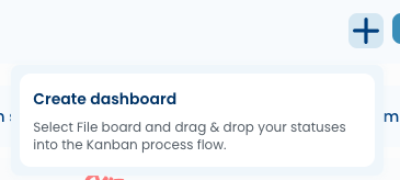 The plus button in Nave with its Create dashboard hint