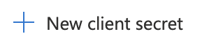 The New client secret button