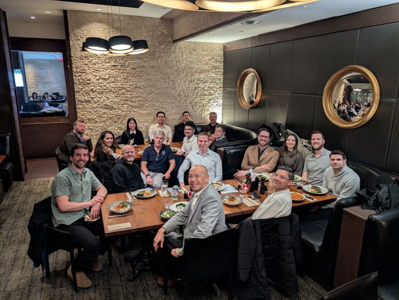 TopLeft dinner in Vancouver